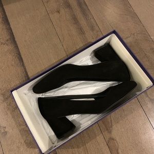 Stuart Weitzman Marymid Black Suede Size 6.5M